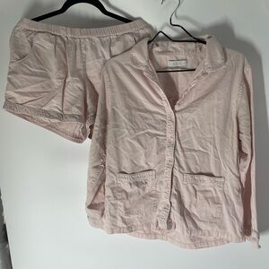 Lake  Pajamas Pink Shirt and Shorts Pajama Set